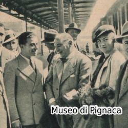 1934 Stazione Bologna - Meisl (Admira) ricevuto dall'Avv Lodi e dal Pres Dall'Ara