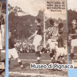 1929 (28 luglio) San Paulo - Baldi in azione contro la selezione paulista