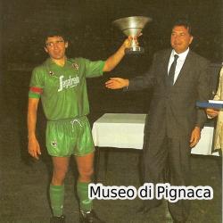 Eraldo Pecci 1988-89 Maglia verde Bologna fc (foto)