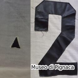 1973-74 Maglia Bianca Bologna indossata da Tazio Roversi dettagli