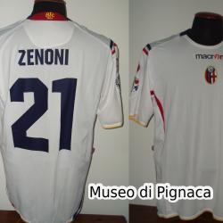 Cristian Zenoni - 2008-09 Maglia senza sponsor indossata a San Siro vs il Milan