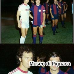 Giacomo Bulgarelli - 1974-75 - (con Beckembauer capitano del Bayern)