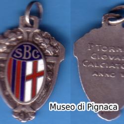 1929 Medaglietta d'argento Bologna Sezione Calcio - giovani calciatori Anno VII