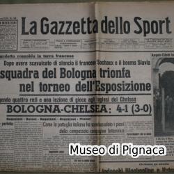1937 Gazzetta dello Sport - vittoria all'Esposizione di Parigi del Bologna