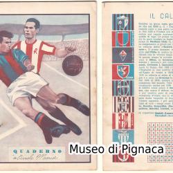 1955-56 Quaderno Calcio - Cesarino Cervellati BOLOGNA FC