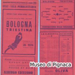 1953 - Programma partita Triestina-Bologna FC