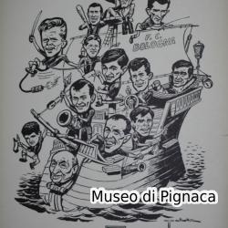 1964 Locandina dedicata alla vittoria dello scudetto (Il Bologna Pirata)