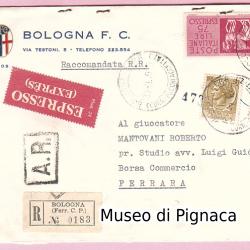 1965 Busta lettere intestazione Bologna FC