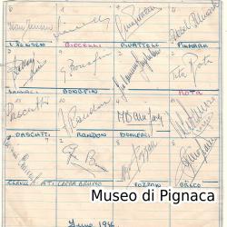 Bologna FC 1956-57 autografi calciatori