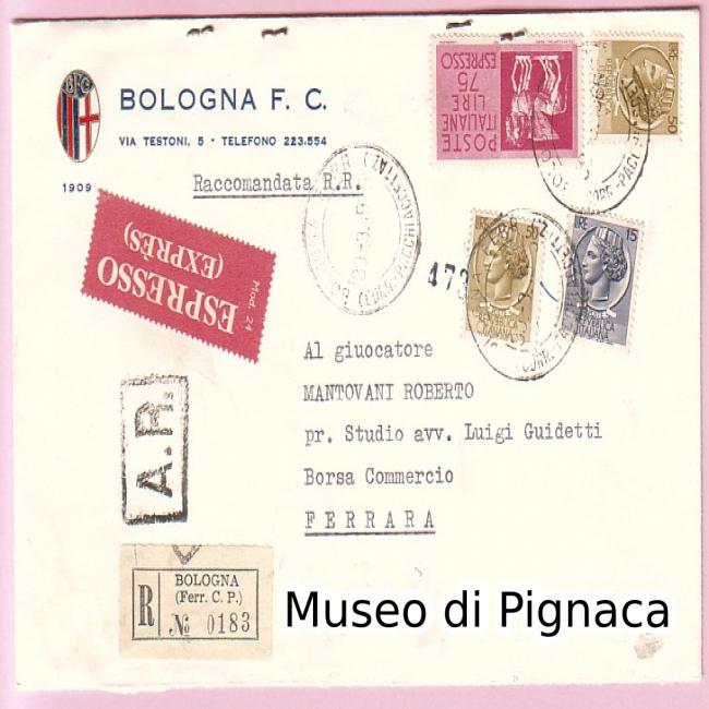 1963 Disco Vinile 'INNO' Forza Bologna (Francesco Emaldi - Alfa Record) -  photo from Memorabilia
