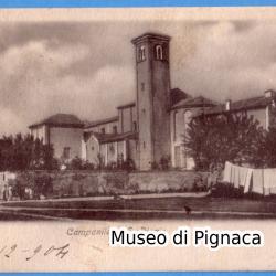 1904 vg - Forlì - Campanile di San Biagio (panni stesi)