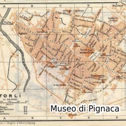 Forlì - piantina della città nel 1909