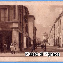 1921 vg - Forlì - Via Aurelio Saffi (mini cartolina)
