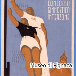 1936 vg - Forlì giugno XIV - Concorso Ginnastico Interzone Nazionale per fasci giovanili di combattimento - Illustratore Nadiani