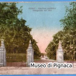 1927 vg - Forlì - Giardino Pubblico inaugurato nel 1816