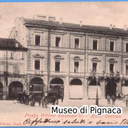 1903 vg Forlì - Piazza Vittorio Emanuele II° - Hotel Centrale