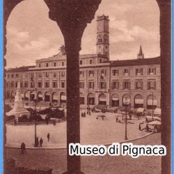 1931 vg - Forlì - Piazza Saffi vista dal Campanile di San Mercuriale