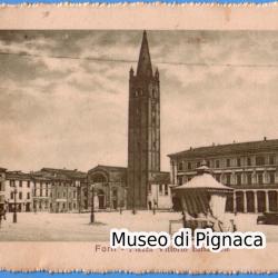 1916 vg - Forlì - Piazza Vittorio Emanuele (senza colonna Statua Madonna del Fuoco)