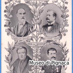 1902 nv - Forlì 'Ora e Sempre - Pensiero ed Azione' (Saffi, Fratti, Maroncelli e Cantoni)