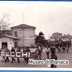anni 70 - Forlì Ponte di Schiavonia - Manifestazione Sindacale Operai Becchi