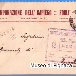 1925 vg - Corporazione dell'Impiego Forlì (convocazione congresso)