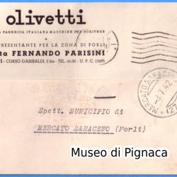 1942 vg - Forlì Olivetti macchine da scrivere (rappresentanza Corso Garibaldi)