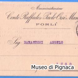 1926 vg - Forlì - Conte Raffaele Paolo ORSI MANGELLI