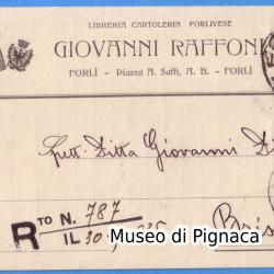 1935 vg - Libreria Cartoleria Forlivese Giovanni Raffoni