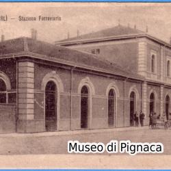 1923 vg - FORLI Stazione Ferroviaria (ufficio postale sul fianco)