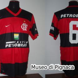 Flamengo 2007-08 prima maglia nr 6 di JUAN