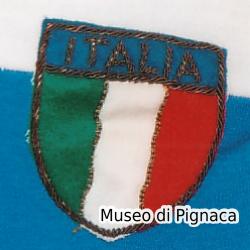 Gino Pivatelli - maglia bianca nazionale giovanile (dettaglio scudetto)