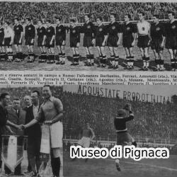 Eraldo Monzeglio - Maglia NERA Nazionale 1935 (formazione dell'Italia schierata e altri momenti dell'incontro)