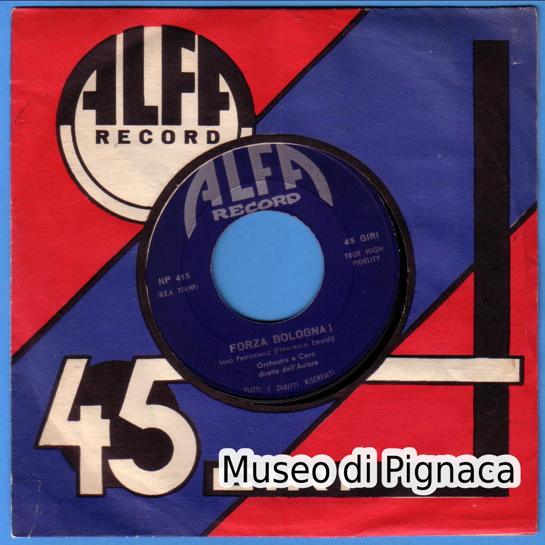 1963 Disco Vinile 'INNO' Forza Bologna (Francesco Emaldi - Alfa