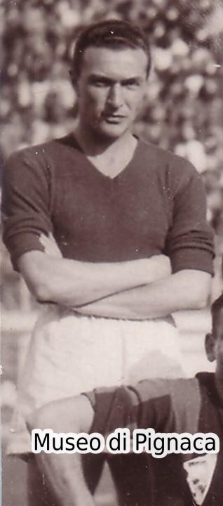Aldo Spivach - centrocampista - al Bologna nel 1934-35