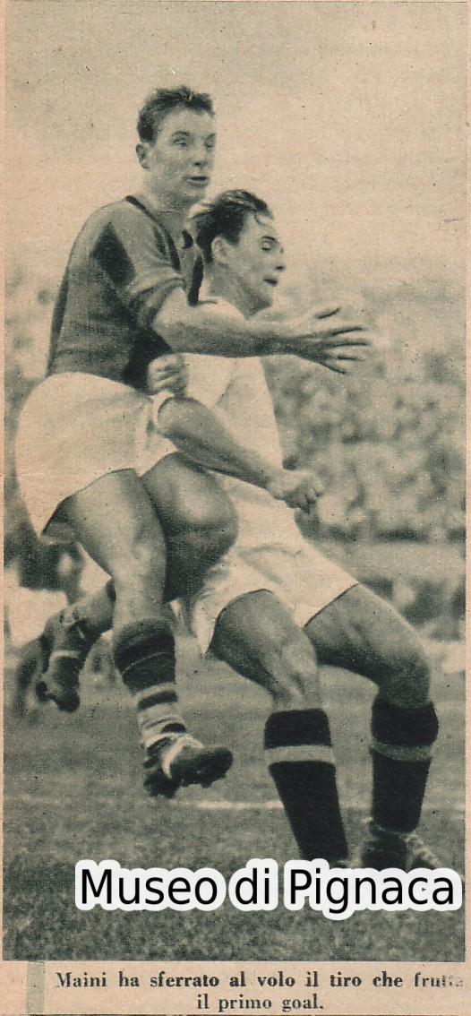 Bruno Maini - ala-jolly - suo il primo gol nella finale vs Admira nel 1934