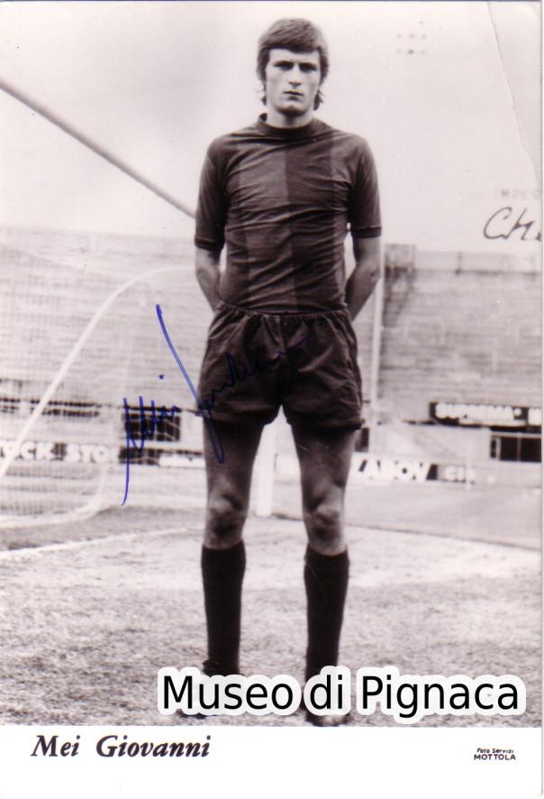 Giovanni Mei - difensore - al Bologna dal 1972 al 1974
