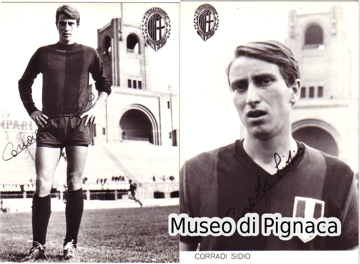 Sidio Corradi - centrocampista - al Bologna dal 1963 al 1965