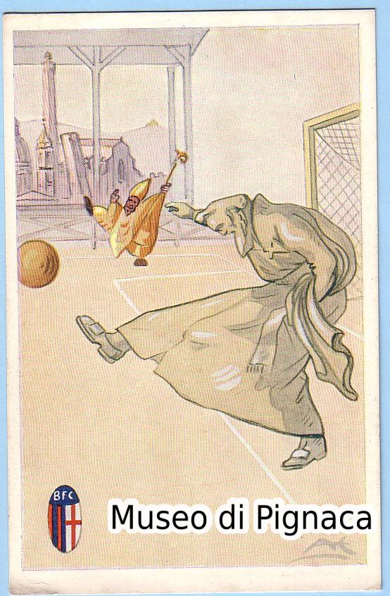 1915-20ca Cartolina serie MONUMENTI in CAMPO (Ugo Bassi - il Calcio di Rimando)