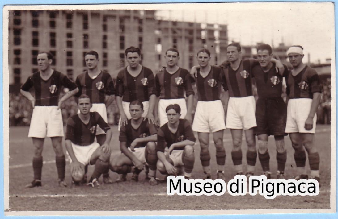 1929-30 (20 ottobre) - Il Bologna campione d'Italia impegnato a Milano