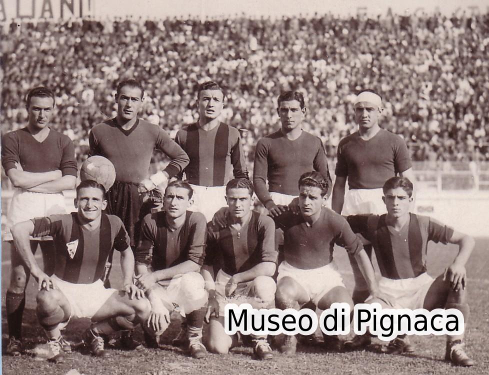 1934-35 (14 ottobre) - Formazione Bologna SC vs Lazio (a Roma)