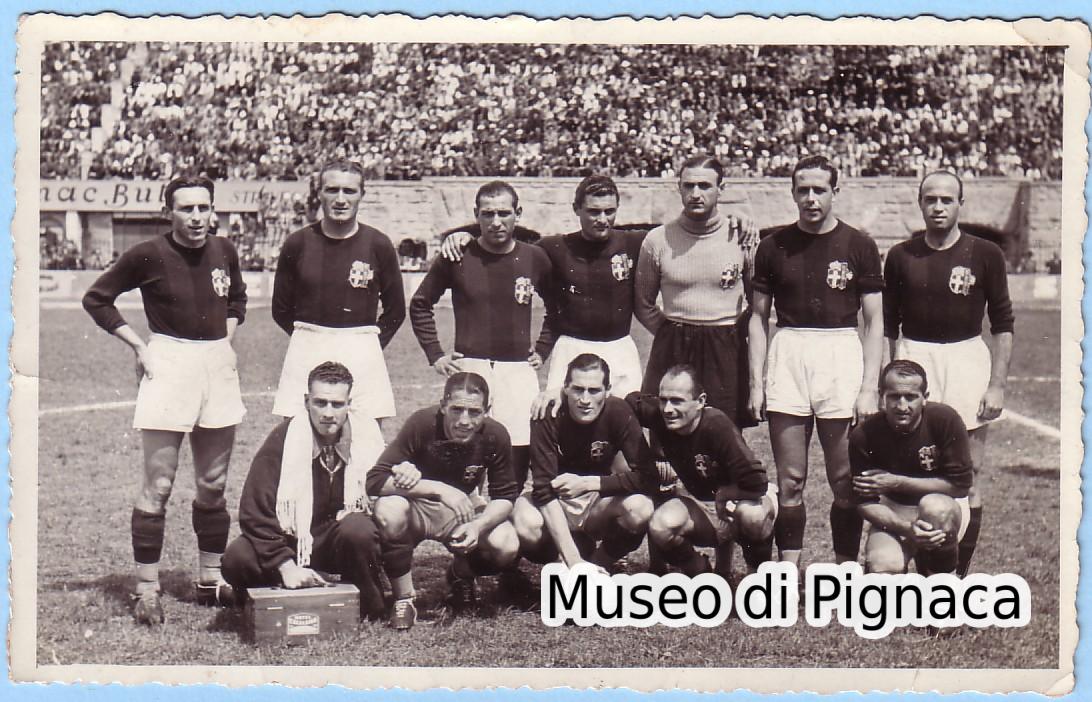 1940-41 (25 maggio) Bologna AGC - neo campione d'Italia (vs Venezia in Coppa Italia)