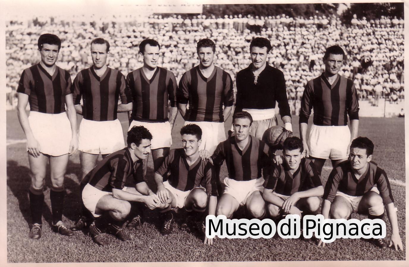 1949-50 (4 settembre) - formazione schierata in amichevole a Padova