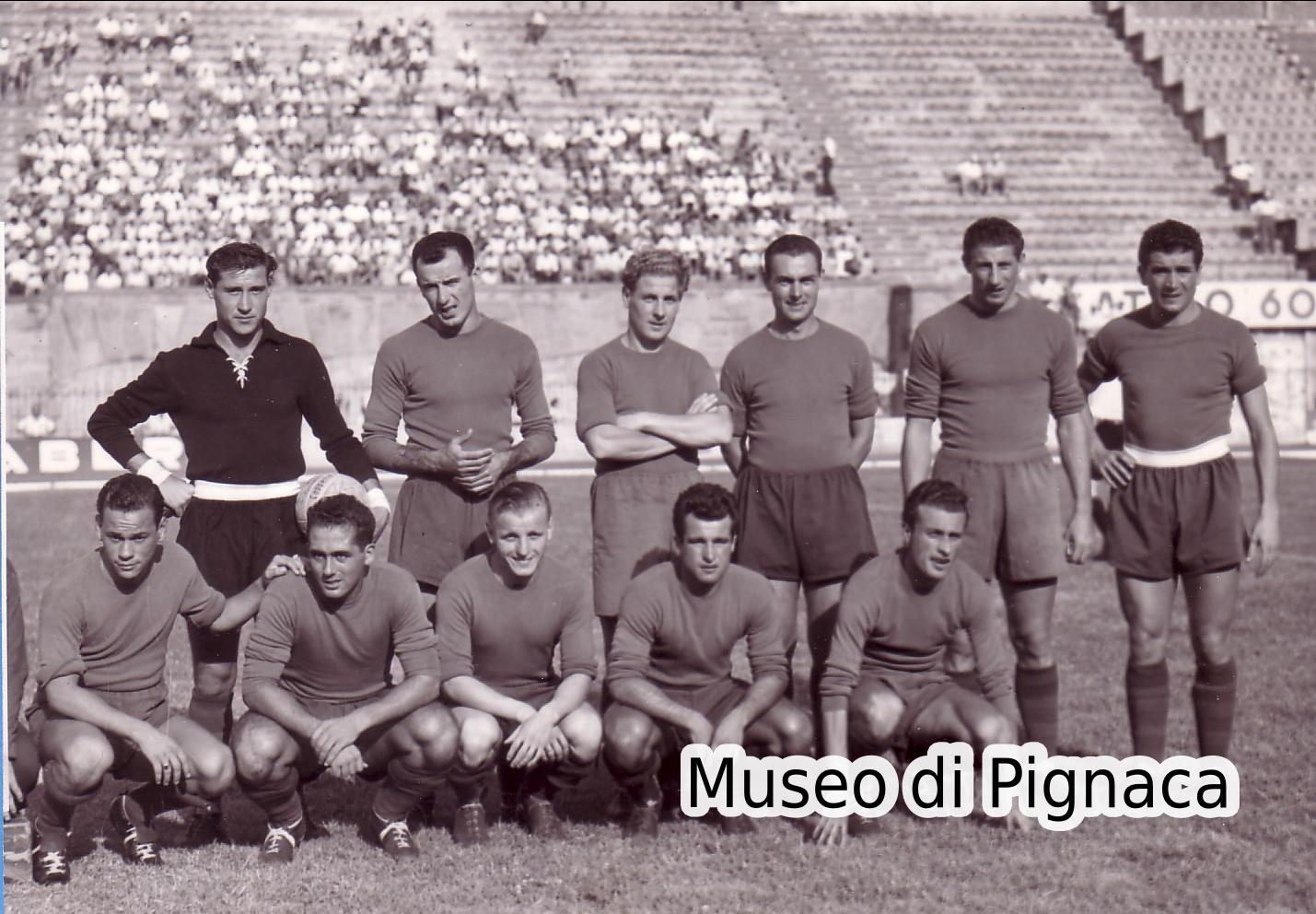 1950-51 (3 settembre) formazione schierata in amichevole vs il Modena