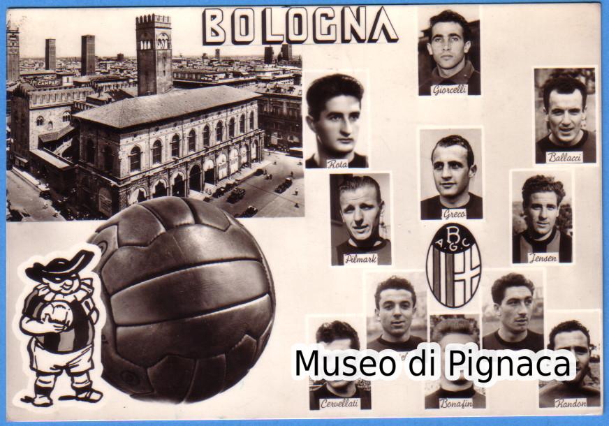 1954/55 Cartolina (Bromofoto Milano) Bologna FC