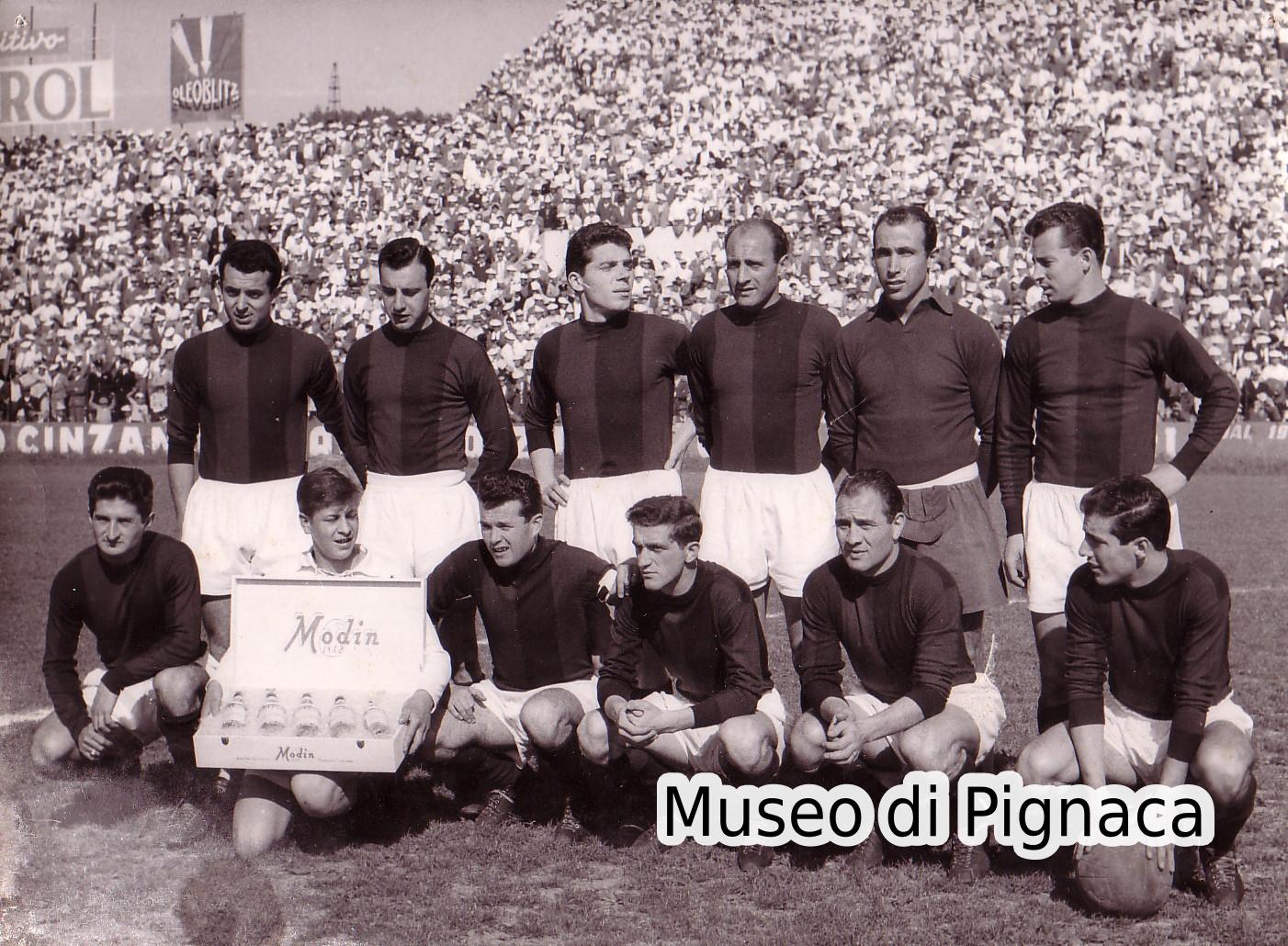1957-58 (18 maggio) - Formazione schierata a Padova