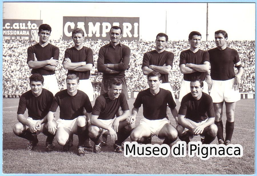 1961-62 formazione Bologna (al Filadelfia vs il Torino)