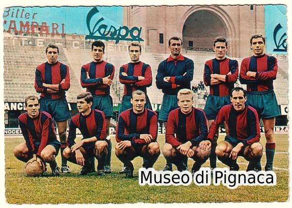 1962-63 Cartolina (GIESSE Milano) formazione Bologna FC