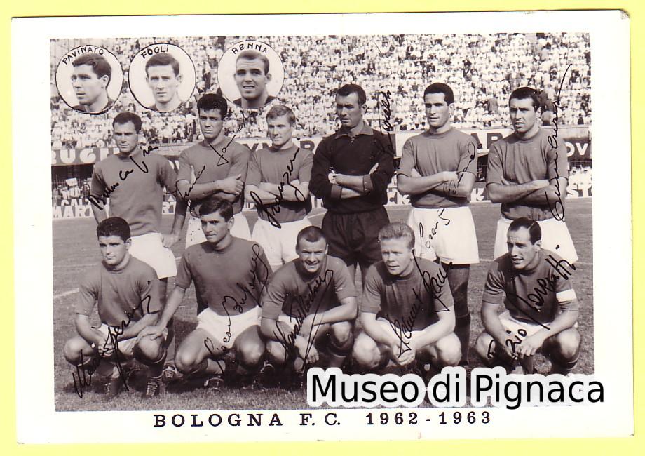 1962/63 (16 settembre) - Bologna FC (schierato in maglia verde) vs Lanerossi Vicenza