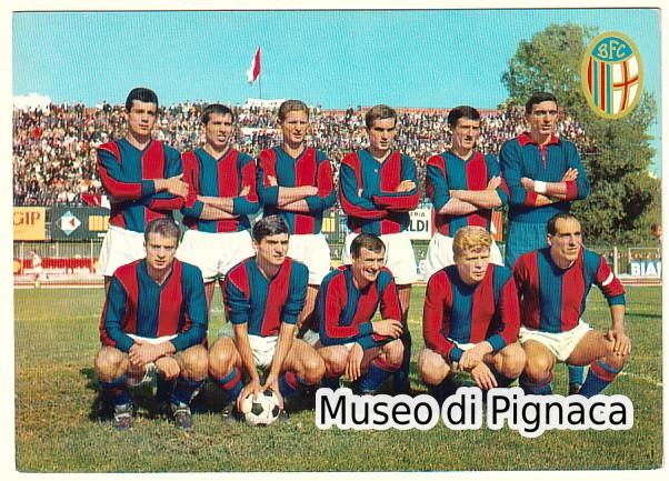 1965-66 cartolina (ICEA) Bologna FC (a Varese)