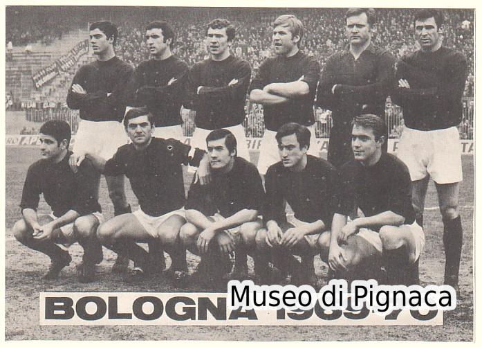 1969-70 Cartoncino Calendarietto Bologna FC